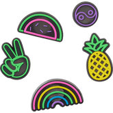 Lights Up Fun 5 Pack Jibbitz Shoe Charm - Crocs