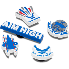 Armed Forces US Air Force 5Pck Jibbitz Shoe Charm - Crocs