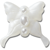 Meta Jelly White Butterfly Jibbitz™ charms - Crocs