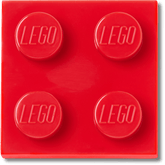 LEGO® Red Tile 2x2 Jibbitz™ charms - Crocs