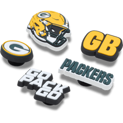 NFL Green Bay Packers 5 Pack Jibbitz Shoe Charm - Crocs