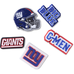 NFL New York Giants 5 Pack Jibbitz Shoe Charm - Crocs
