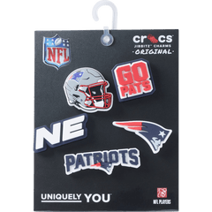 NFL New England Patriots 5 Pack Jibbitz Shoe Charm - Crocs