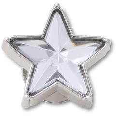 Silver Gem Sparkle Star Jibbitz™ charms - Crocs