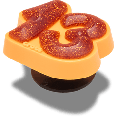 Orange Sparkly Number 13 Jibbitz™ charms - Crocs