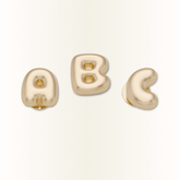 Gold Bubble Letter A-Z Jibbitz™ charms - Crocs
