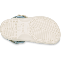 Toddler Classic Denim Flower Adjustable Backstrap Clog - Crocs