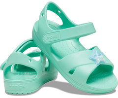 Girls Kids' Classic Cross-Strap Charm Sandal Pistachio | Crocs Sandals