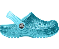 Girls Kids’ Classic Glitter Clog Ice Blue | Crocs Clogs