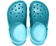 Girls Kids’ Classic Glitter Clog Ice Blue | Crocs Clogs