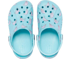 Girls/Boys Kids' Baya Graphic Clog Ice Blue | Crocs Clogs