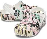 Girls/Boys Kids' Baya Graphic Clog Multi / White | Crocs Clogs