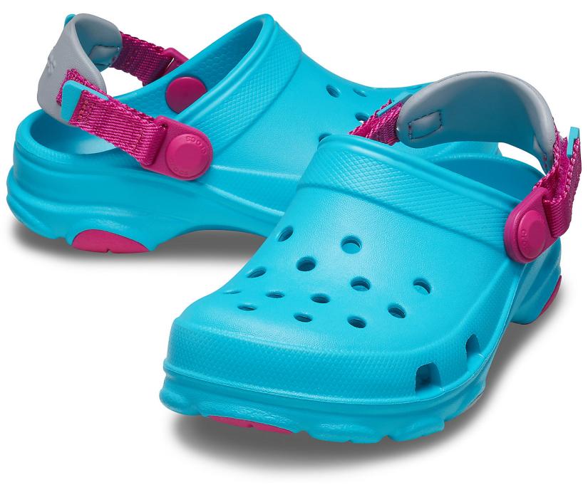 Girls/Boys Kids' Classic All-Terrain Clog Digital Aqua | Crocs Clogs