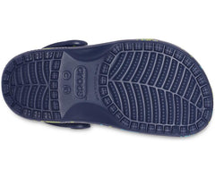 Girls/Boys Kids' Classic Monster Print Clog Navy | Crocs Clogs