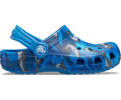 Girls/Boys Kids' Classic Shark Clog Prep Blue | Crocs Clogs