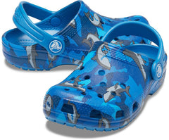 Girls/Boys Kids' Classic Shark Clog Prep Blue | Crocs Clogs