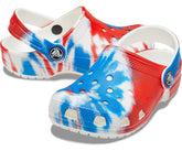Girls/Boys Kids’ Classic Tie-Dye Graphic Clog Multi / White | Crocs Clogs