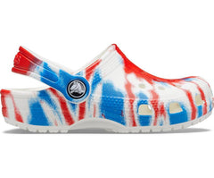 Girls/Boys Kids’ Classic Tie-Dye Graphic Clog Multi / White | Crocs Clogs