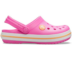 Girls/Boys Kids’ Crocband™ Clog Electric Pink/cantaloupe | Crocs Clogs