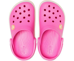 Girls/Boys Kids’ Crocband™ Clog Electric Pink/cantaloupe | Crocs Clogs