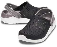 Girls/Boys Kids’ LiteRide™ Clog Black / White | Crocs Clogs