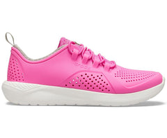 Girls/Boys Kids’ LiteRide™ Pacer Electric Pink / White | Crocs Sneakers