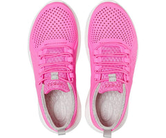 Girls/Boys Kids’ LiteRide™ Pacer Electric Pink / White | Crocs Sneakers