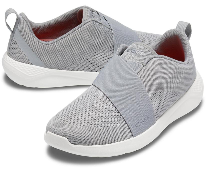 Men LiteRide™ Modform Slip-On Light Grey / White | Crocs Sneakers