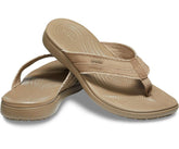 Men Santa Cruz Canvas Flip Khaki / Walnut | Crocs Sandals