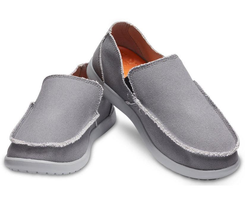 Men Santa Cruz Slip-On Charcoal / Light Gray | Crocs Loafers