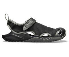 Men Swiftwater™ Mesh Deck Sandal Black | Crocs Sandals