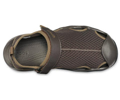 Men Swiftwater™ Mesh Deck Sandal Espresso | Crocs Sandals