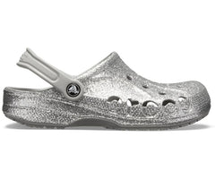 Women Baya Glitter Clog Silver | Crocs Clogs