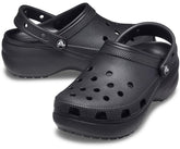 Women Classic Platform Clog Black | Crocs Clogs