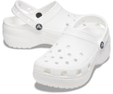 Women Classic Platform Clog White | Crocs Clogs