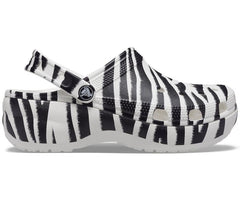 Women Classic Platform Graphic Clog Zebra Print | Crocs Clogs