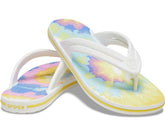 Women Crocband™ Tie-Dye Flip White / Multi | Crocs Flip-Flops