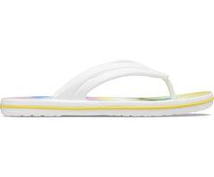 Women Crocband™ Tie-Dye Flip White / Multi | Crocs Flip-Flops