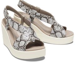 Women Crocs Brooklyn High Wedge Multi / Stucco | Crocs Sandals