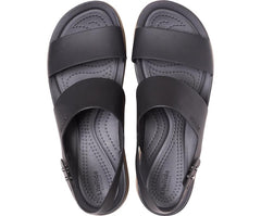 Women Crocs Brooklyn Low Wedge Black / Mushroom | Crocs Sandals