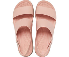 Women Crocs Brooklyn Low Wedge Pale Blush / Mushroom | Crocs Sandals