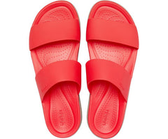 Women Crocs Brooklyn Mid Wedge Flame / Mushroom | Crocs Sandals