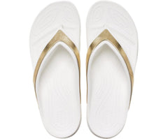 Women Crocs Sloane Shine Wedge Flip White | Crocs Flip-Flops