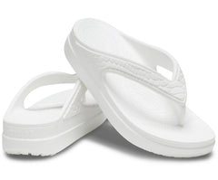 Women Crocs Sloane Snake Wedge Flip White | Crocs Flip-Flops
