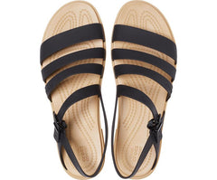 Women Crocs Tulum Sandal Black / Tan | Crocs Sandals