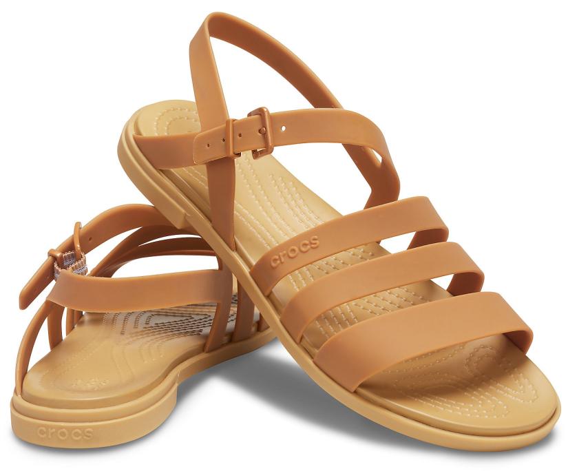 Women Crocs Tulum Sandal Dark Gold | Crocs Sandals