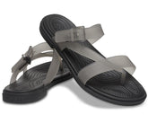 Women Crocs Tulum Translucent Toe Post Black | Crocs Sandals