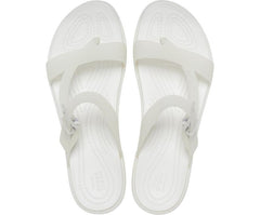 Women Crocs Tulum Translucent Toe Post Oyster | Crocs Sandals