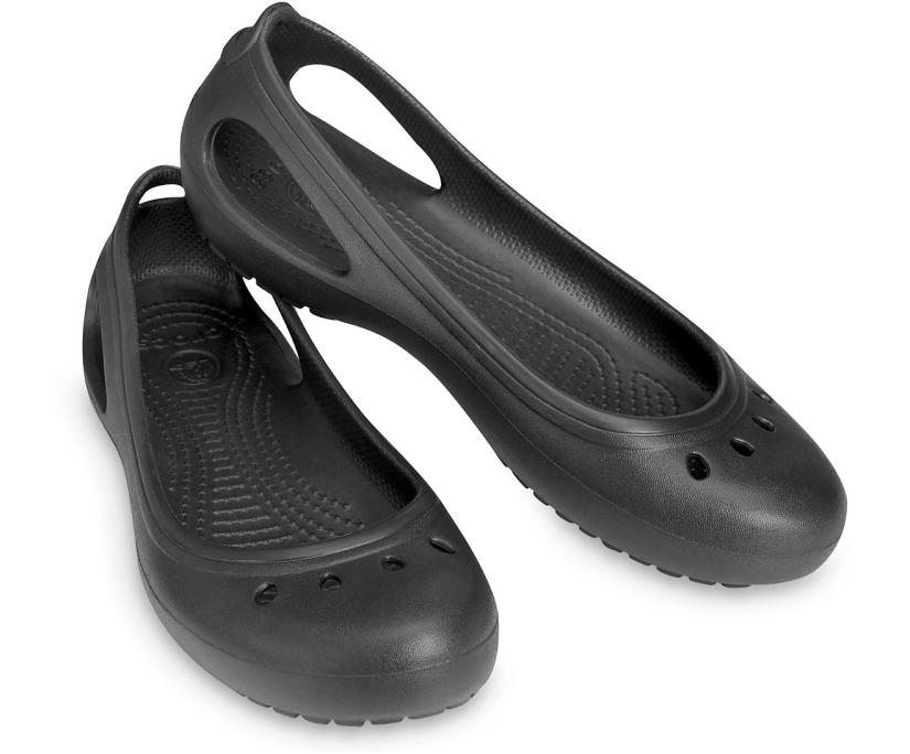 Women Kadee Flat Black / Black | Crocs Flats