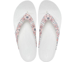 Women Kadee II Americana Paisley Flip White / Multi | Crocs Flip-Flops